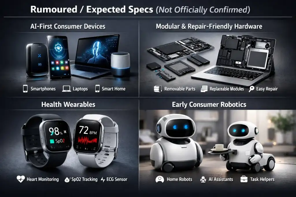 Rumoured or Expected Specs (Not Officially Confirmed)