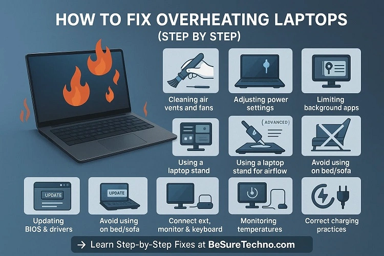 how to fix overheating laptops step by step