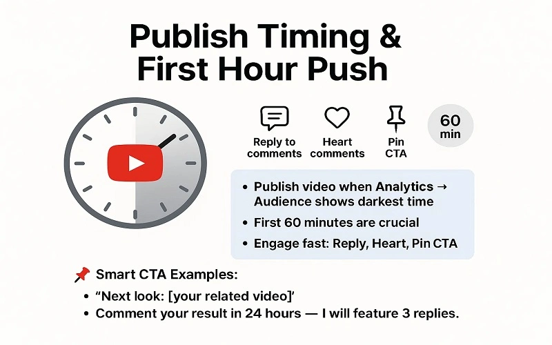 ublish Timing & First Hour Push
