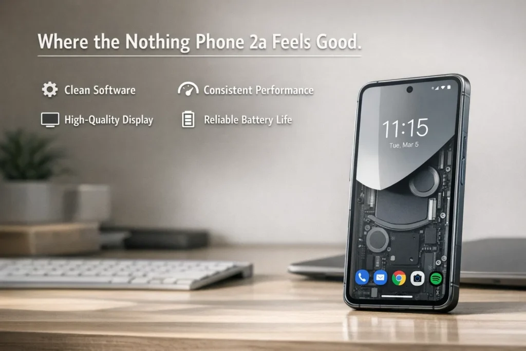 Where the Nothing Phone 2a Feels Good Where the Nothing Phone 2a Feels Good
