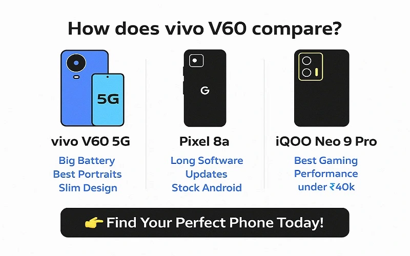 How does vivo V60 compare