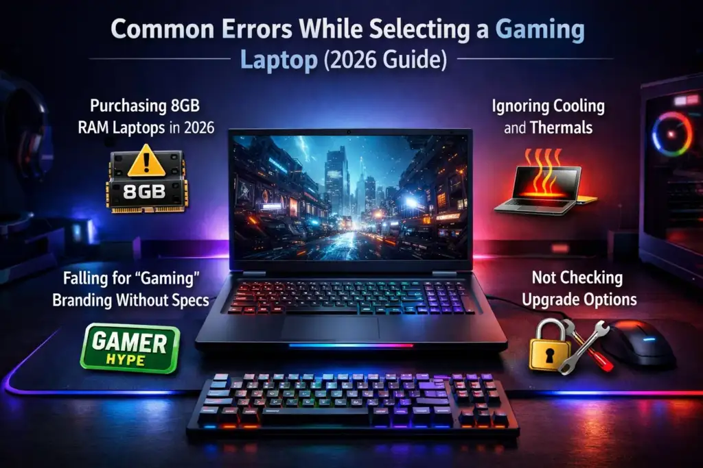 Common Errors While Selecting a Gaming Laptop