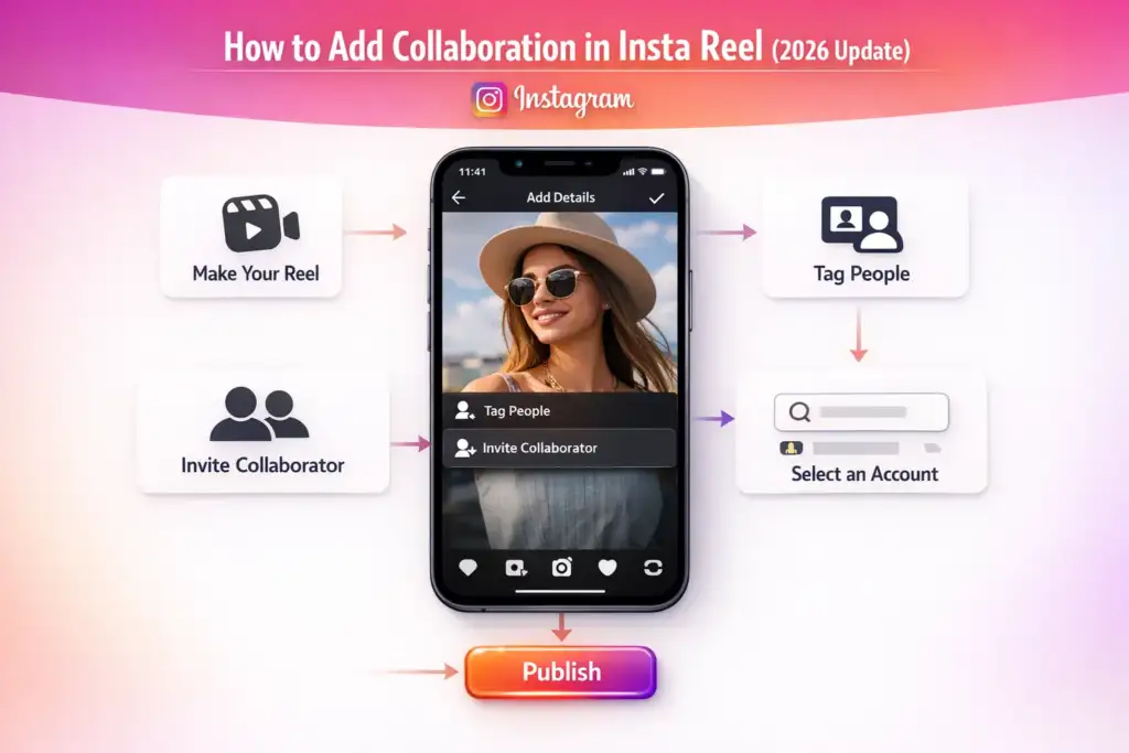 How to add collaboration in Insta Reel (2026 update)