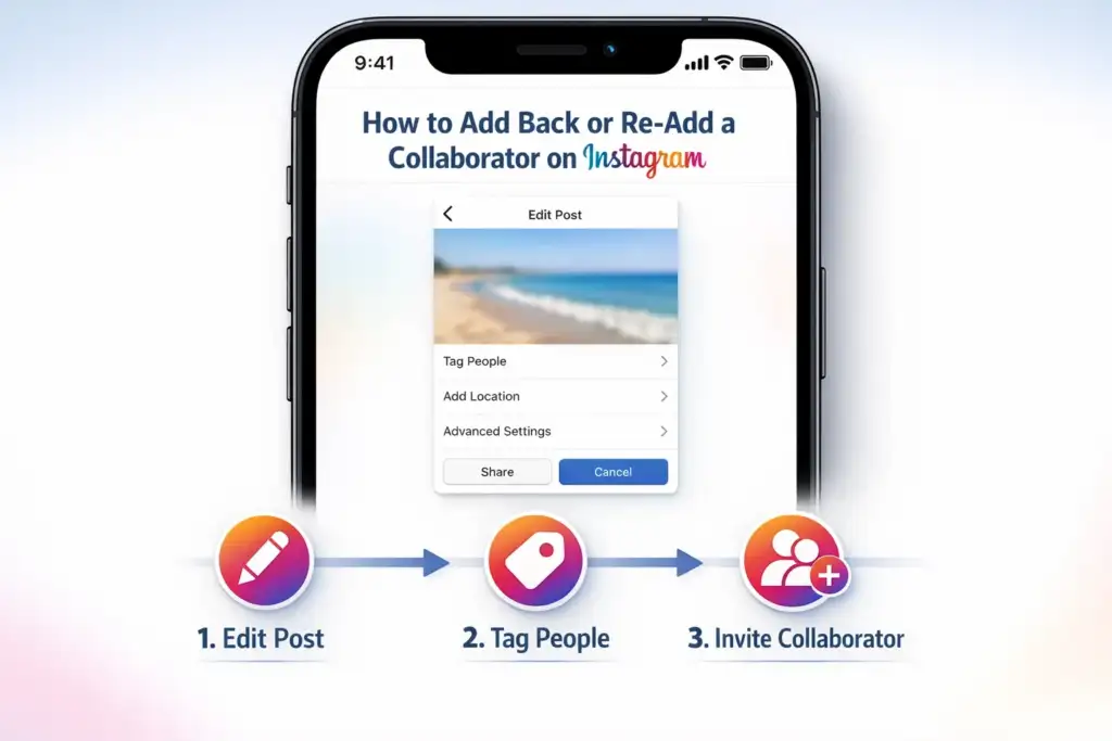 How to Add Back or Re-Add a Collaborator on Instagram