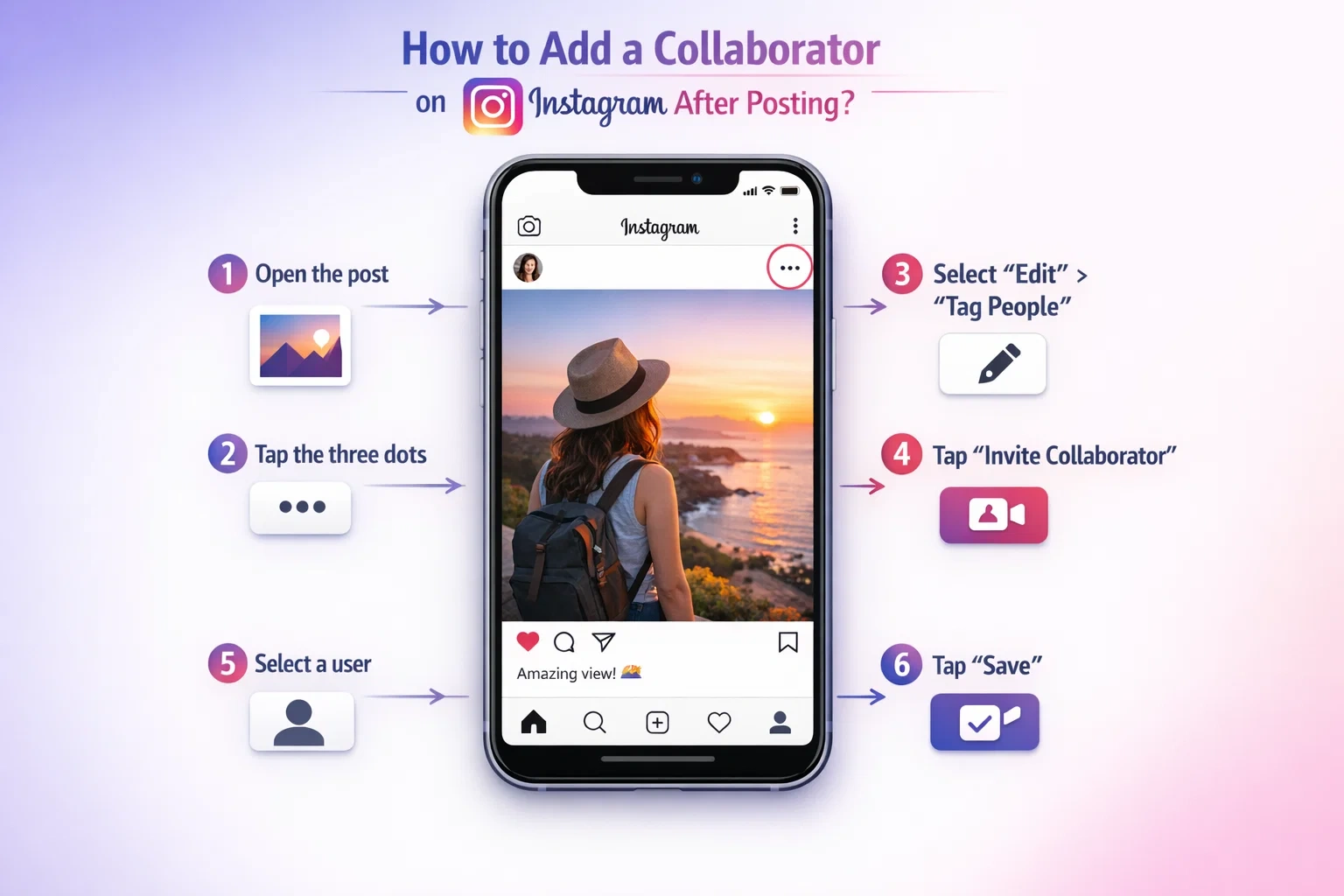How to add a collaborator on Instagram after posting? (2026)