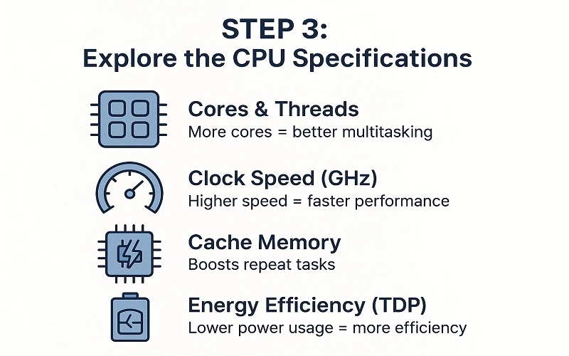 explore the cpu specs
