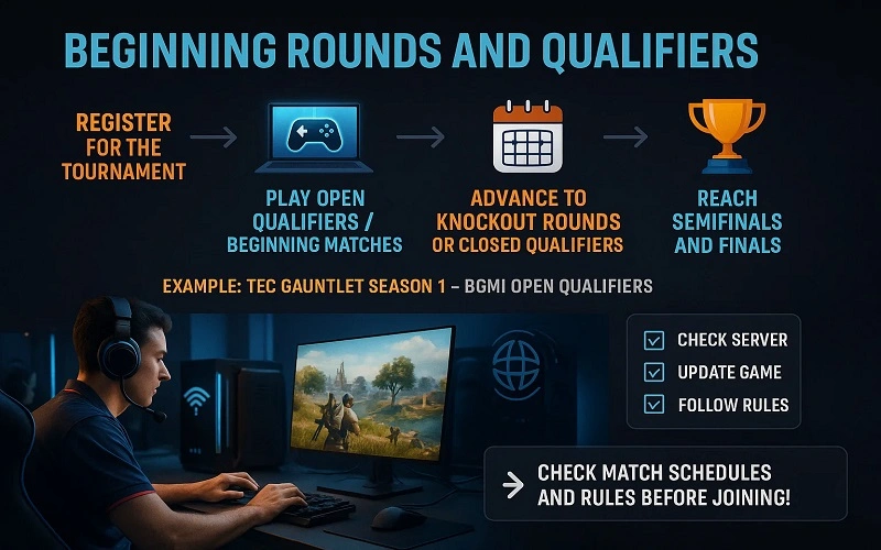 beginning rounds and qualifiers