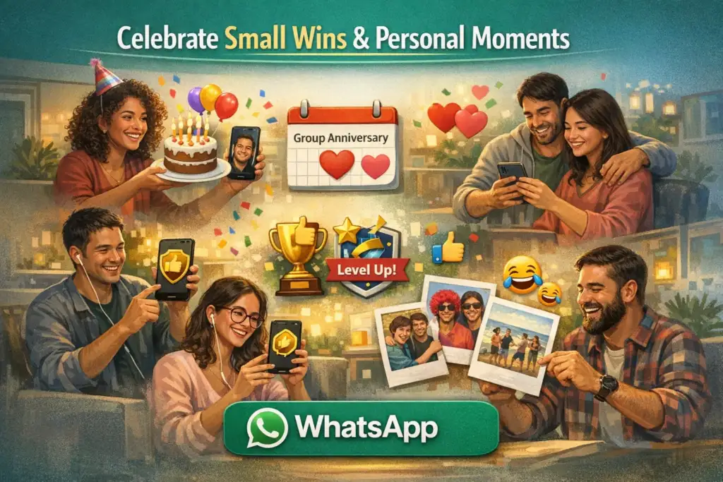 celebrate small wins and personal moments