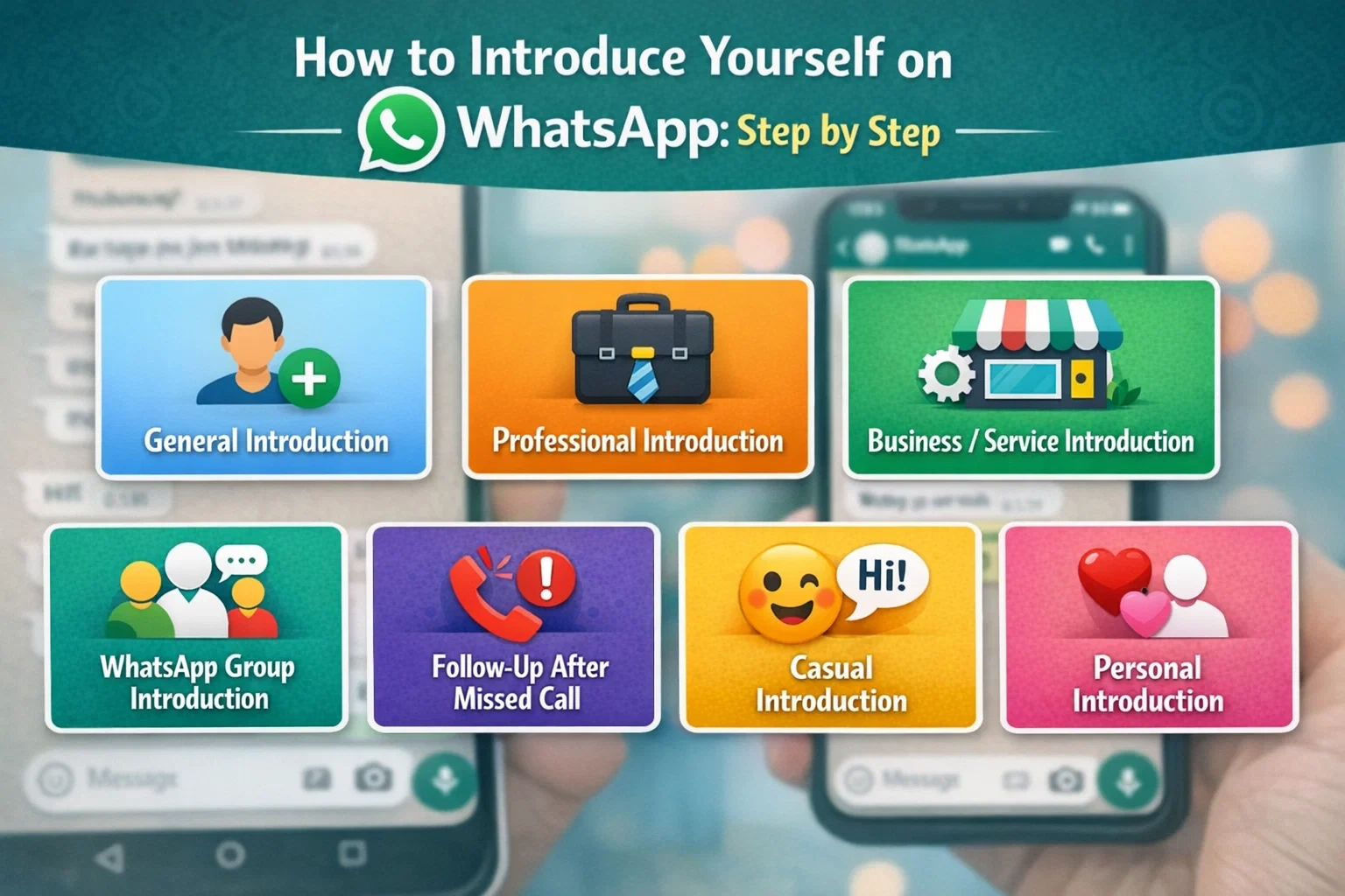 how to introduce yourself on whatsapp step by step