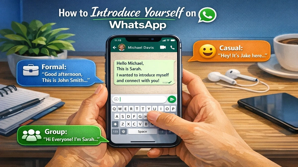 how to introduce yourself on whatsapp
