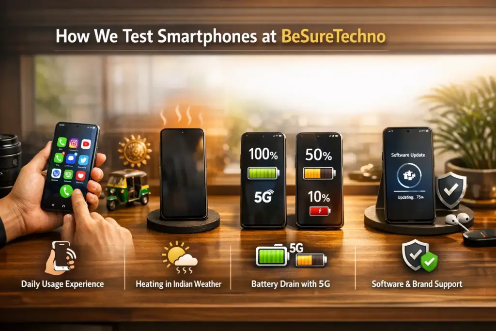 how we test smartphone at besuretechno
