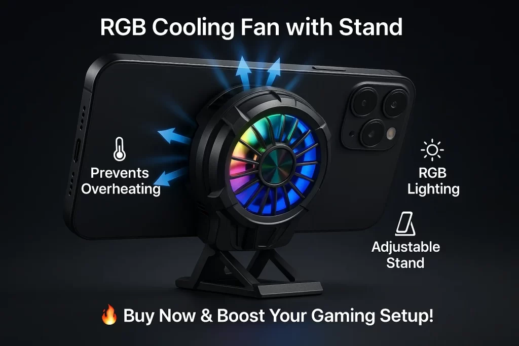 rgb cooling fan with stand