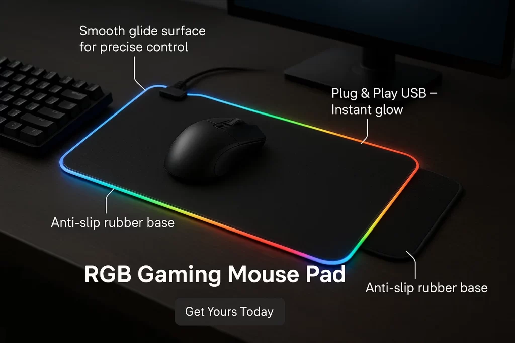 rgb gaming mouse pad
