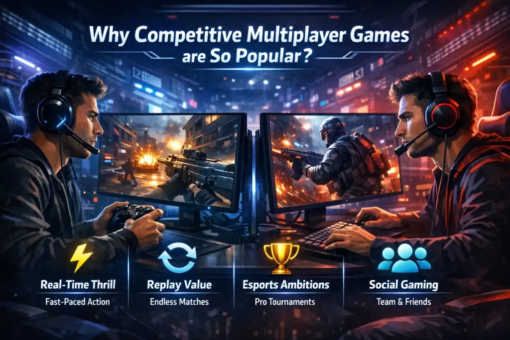 why competitive multiplayer games are so popular