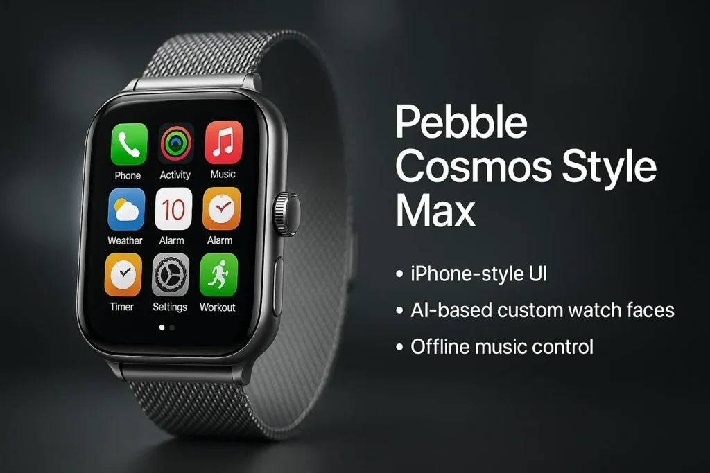 pebble cosmos style max smartwatch