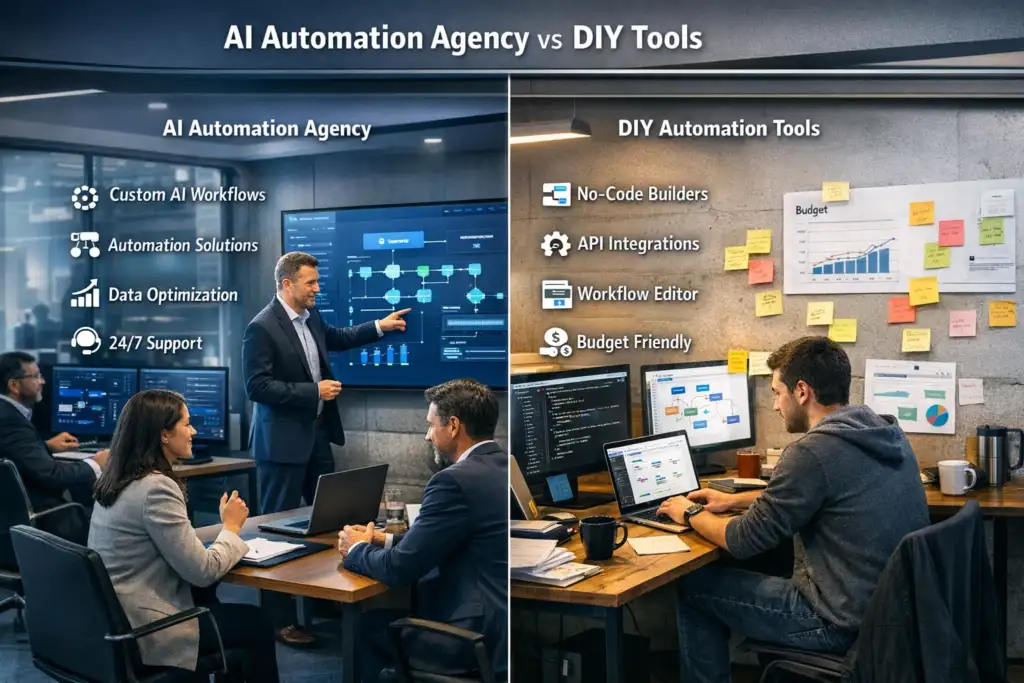 AI Automation Agency vs DIY Tools