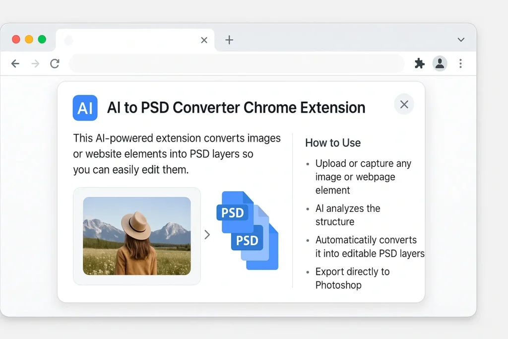 AI to PSD Converter Chrome Extension