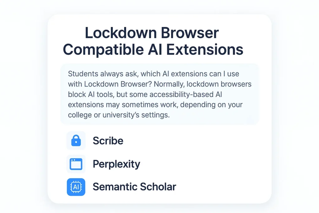 Lockdown Browser Compatible AI Extensions