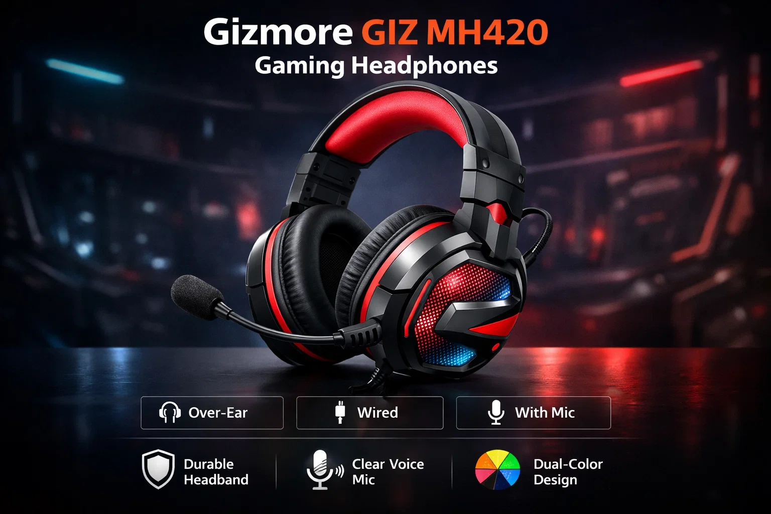 Gizmore GIZ MH420 Gaming Headphones