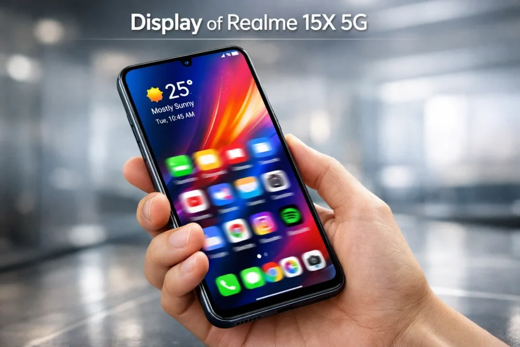 Best 5G Smartphones Under 20000 in India (2026) 2 display of realme 15x 5g