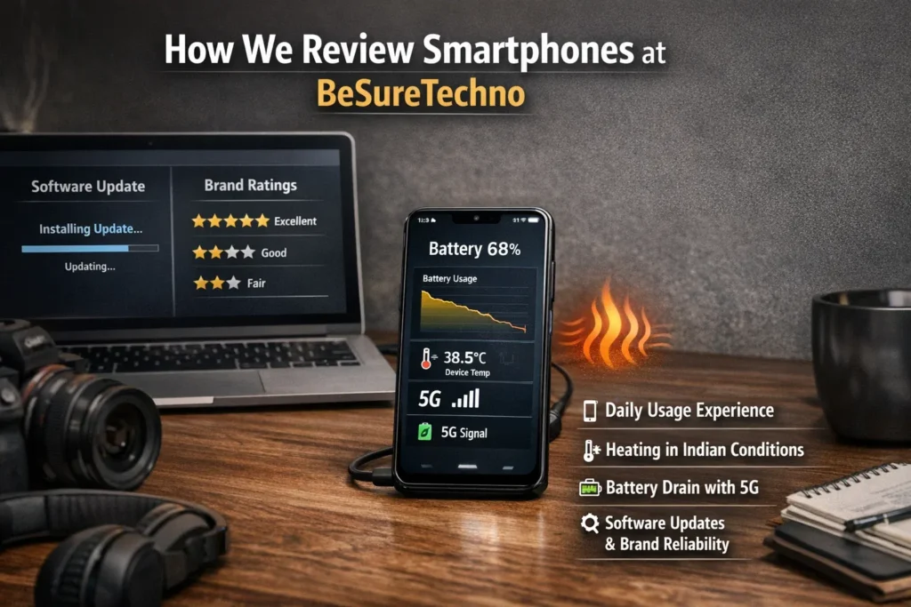 How We Review Smartphones at BeSureTechno