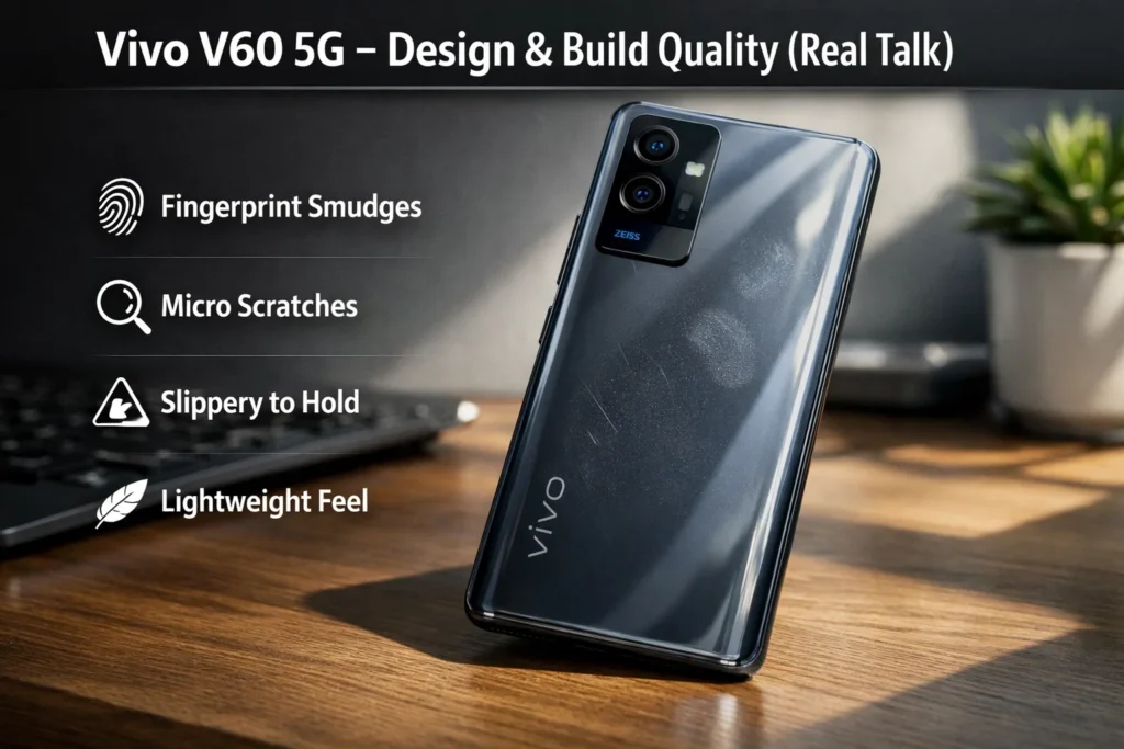 Vivo V60 5G design and Build Quality