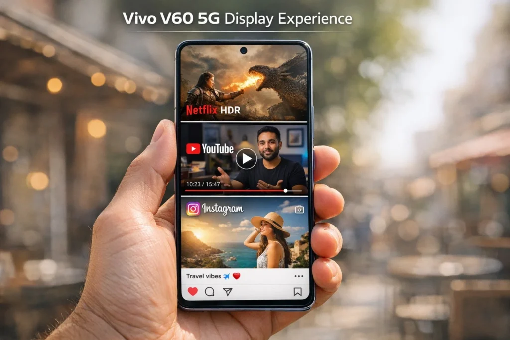 Vivo V60 5G display experience