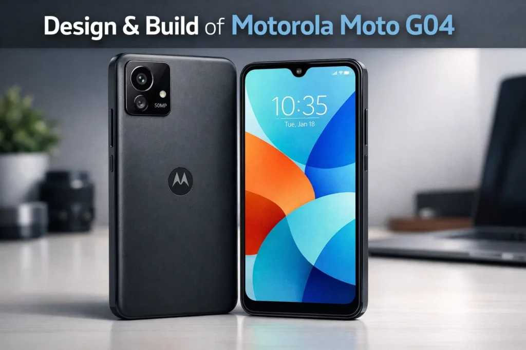 design and build of motorola moto g04 design and build of motorola moto g04