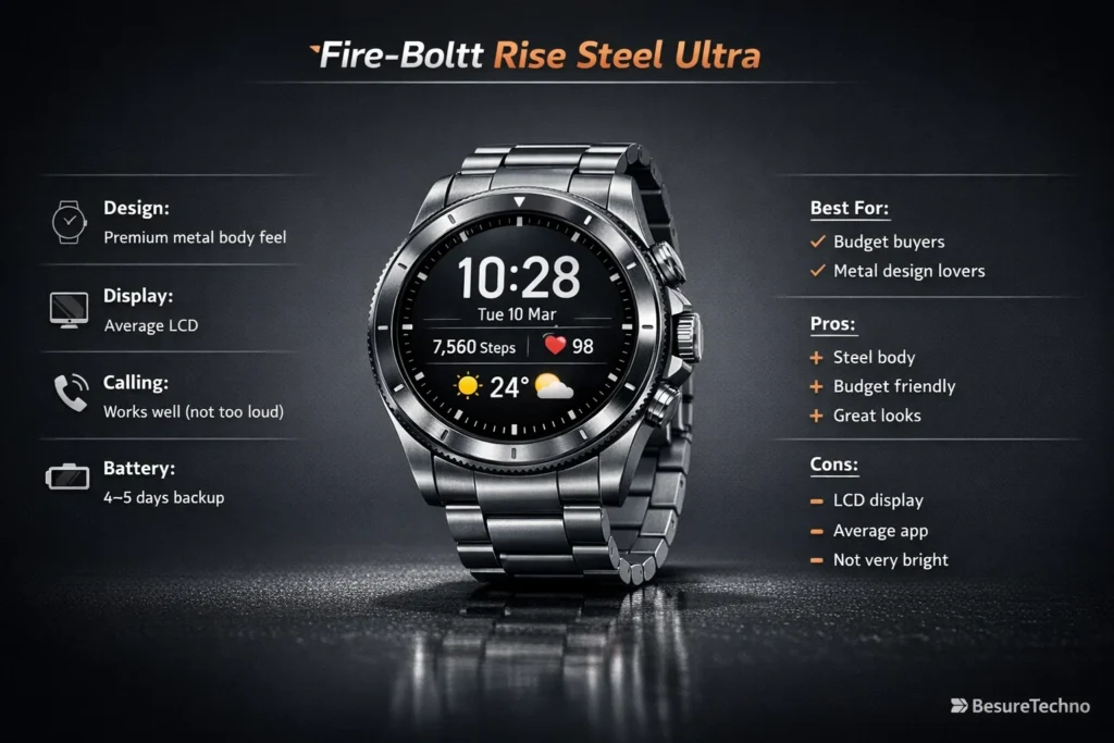 fire bolt rise steel ultra