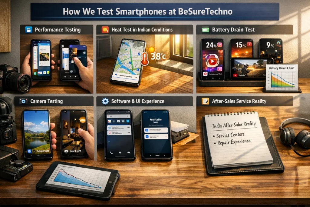 how we test smartphones at besuretechno