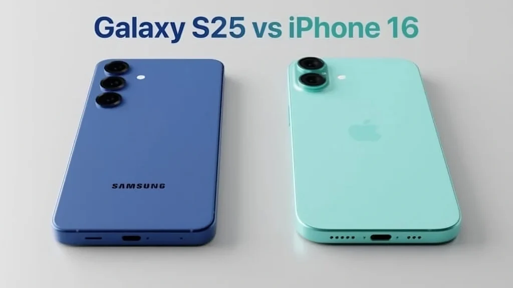 Design and Build Quality of iphone 16 vs Samsung s25 Design and Build Quality of iphone 16 vs Samsung s25