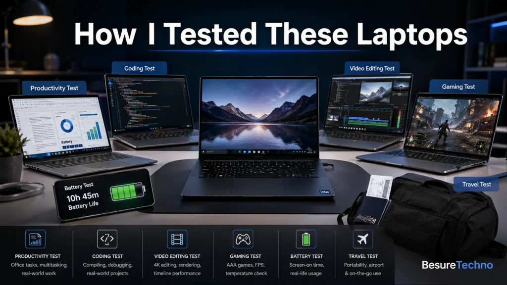 How I Tested These Laptops