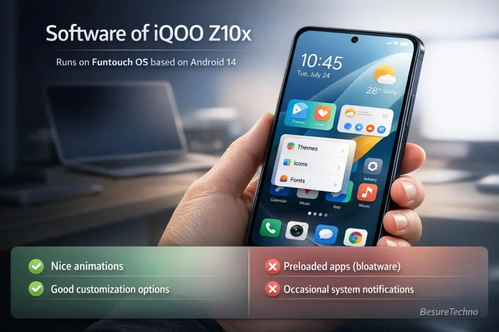 Software of iQOO Z10x