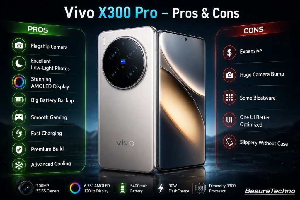 Vivo X300 Pro – Pros & Cons Vivo X300 Pro – Pros & Cons